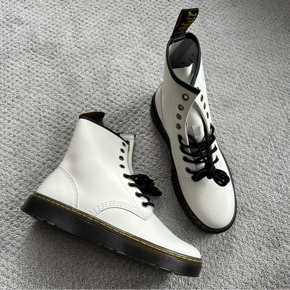 Dr. Martens Shoes - NEW Dr. Martens Zavala 8-Eyelet Combat Boot in White